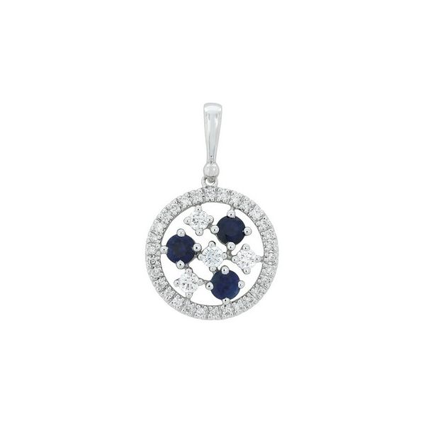 18KW Sapphire & Diamond Pendant Waddington Jewelers Bowling Green, OH