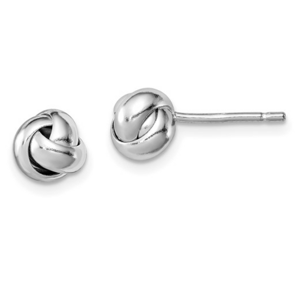 Sterling Silver Love Knot Earrings Waddington Jewelers Bowling Green, OH
