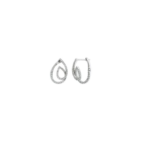 14KY Diamond Looped Earrings Waddington Jewelers Bowling Green, OH
