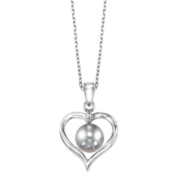 Sterling Silver Pearl Heart Pendant Waddington Jewelers Bowling Green, OH