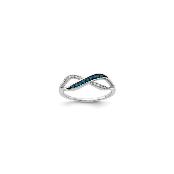 14KW Blue & White Diamond Ring Waddington Jewelers Bowling Green, OH