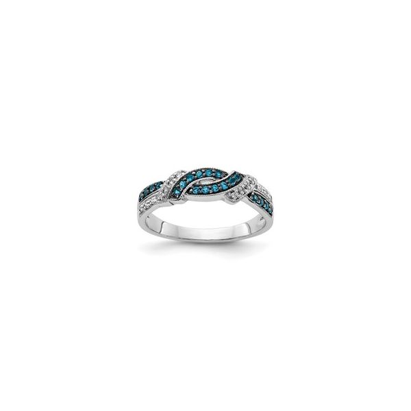 14KW Blue & White Diamond Ring Waddington Jewelers Bowling Green, OH