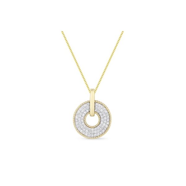 Sophie Theakston Small Spinning Pendant Necklace Gold/ Diamond