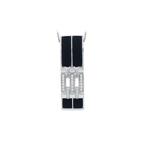 Links Black Rubber Pendant