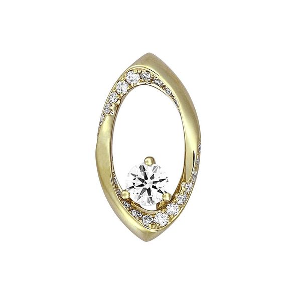 0.63ctw Lab Grown Diamond Pointed Pendant