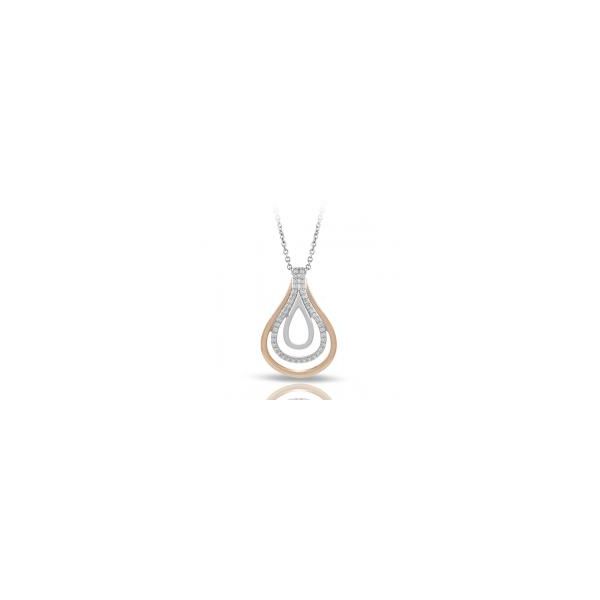 Onda CZ Accented Pendant