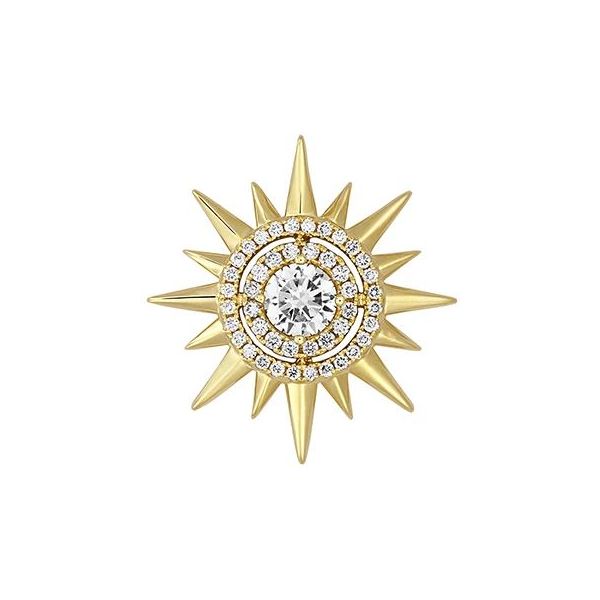 0.60ctw Lab Grown Diamond Sun Pendant
