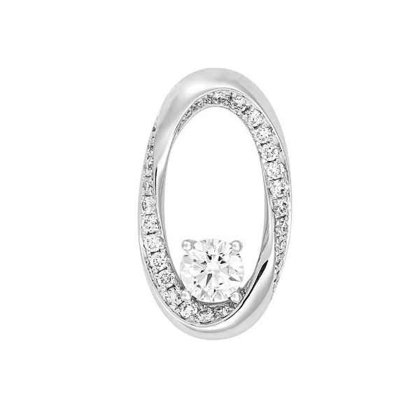 0.63ctw Lab Grown Diamond Oval Fashion Pendant
