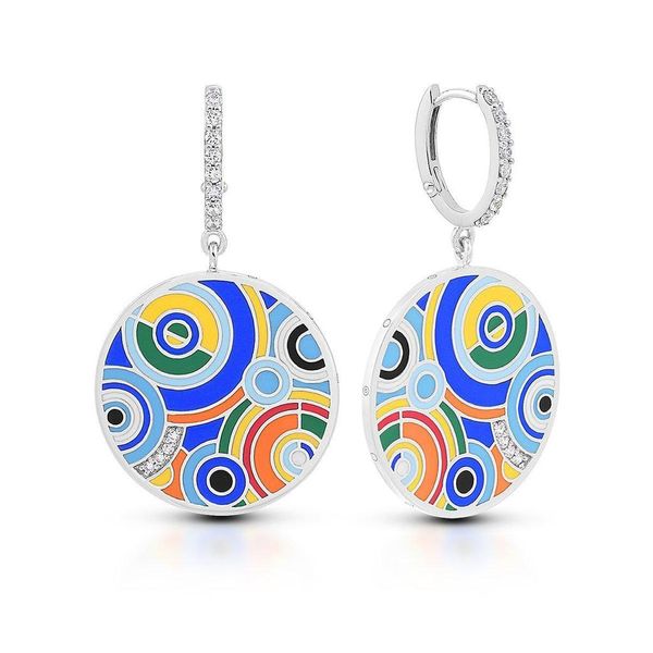 Emanation Blue and Multi-Colored Enamel and C...