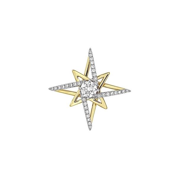 0.59ctw Lab Grown Diamond Star Pendant